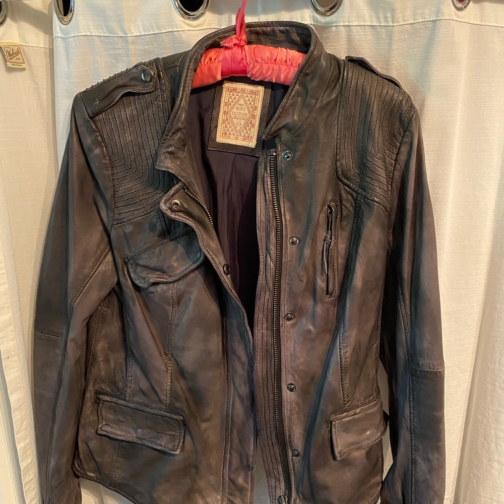 Free People Authentic Leather Jacket